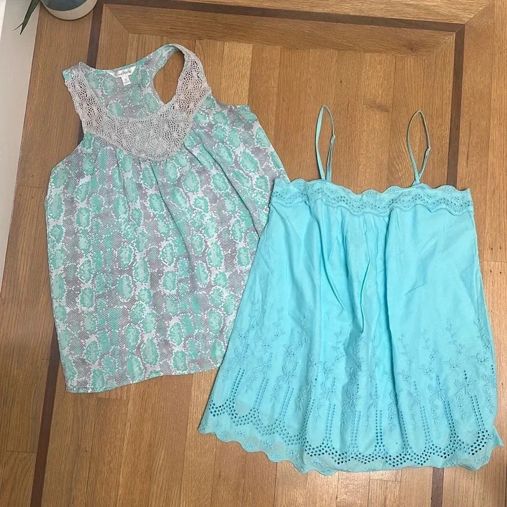 Aqua blue set of 2